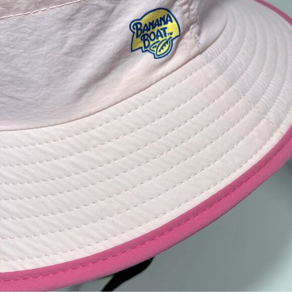 BANANA BOAT Pink Safari Bucket Sun Hat Girls Size 4 to 6X - Picture 9 of 10